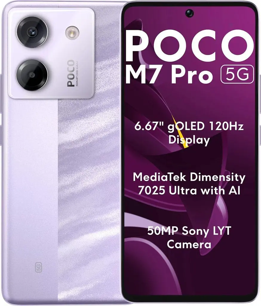 Смартфон POCO M7 Pro 5G 12/256 GB фиолетовый - фото 3