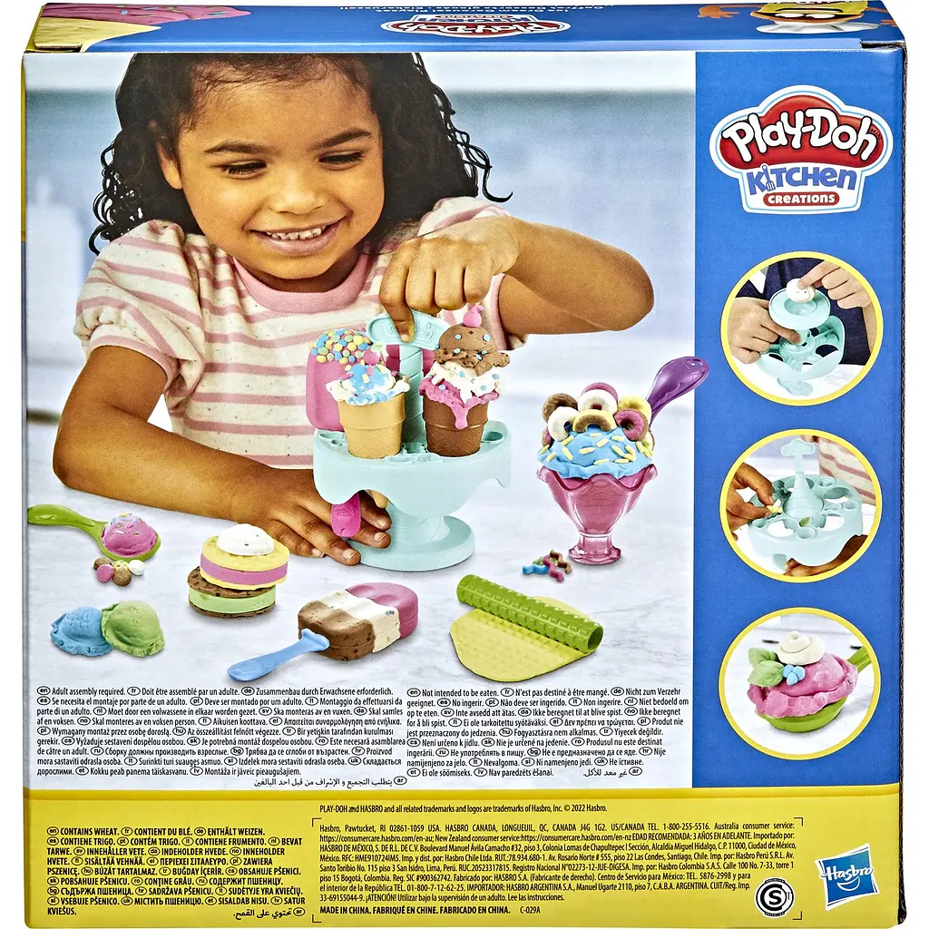 Набор для творчества с пластилином Hasbro Play-Doh Kitchen Creations Ice Cream Carousel Playset (E5112_F5332) - фото 3