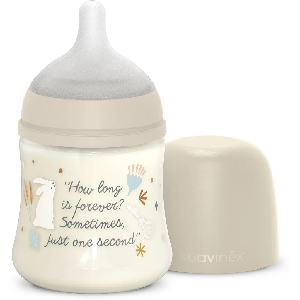 Пляшечка для годування Suavinex Wonderland 150 мл повільний потік бежева (308746) - фото 2
