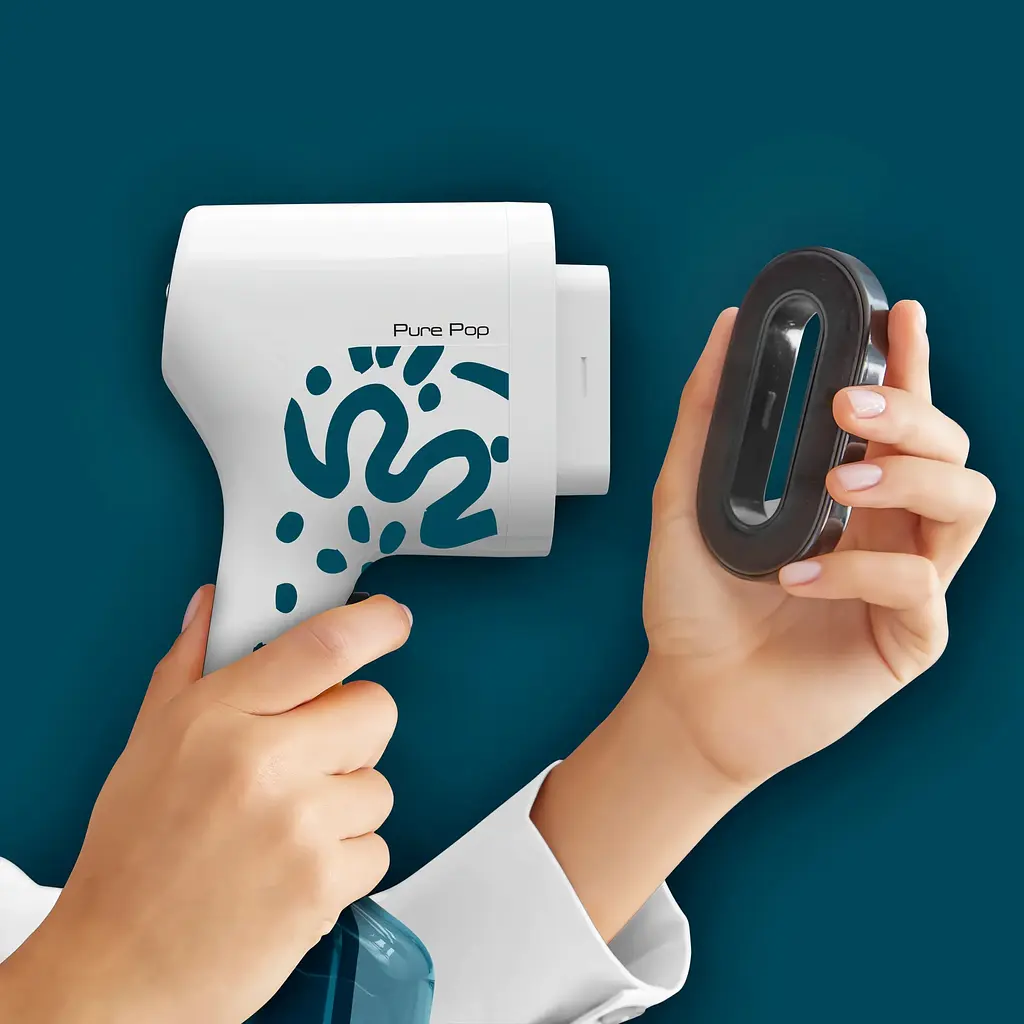 Отпариватель Tefal Pure Pop Home & Travel 1300 Вт бело-синий (DT2040E1) - фото 6