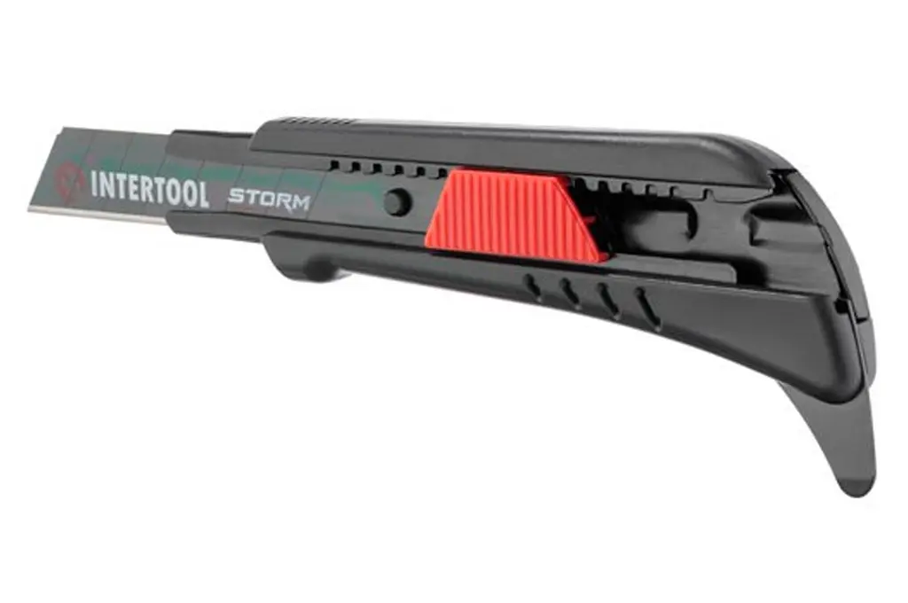 Ніж сегментний будівельний висувний Intertool Storm 18 мм для лінолеуму HT-0538 - фото 6