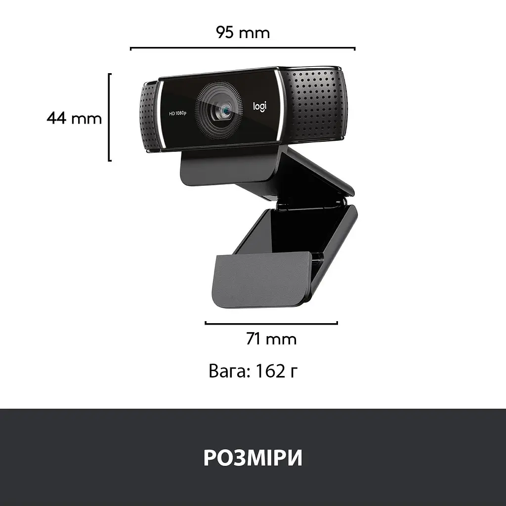 Веб-камера Logitech C922 Pro Stream FullHD Black (960-001088) - фото 7