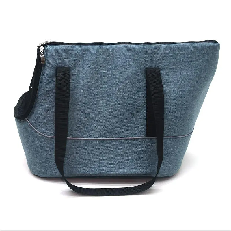 Сумка переноска Zoo-hunt Брюс для котів та малих порід собак №0 23х35х31 см синя - фото 4