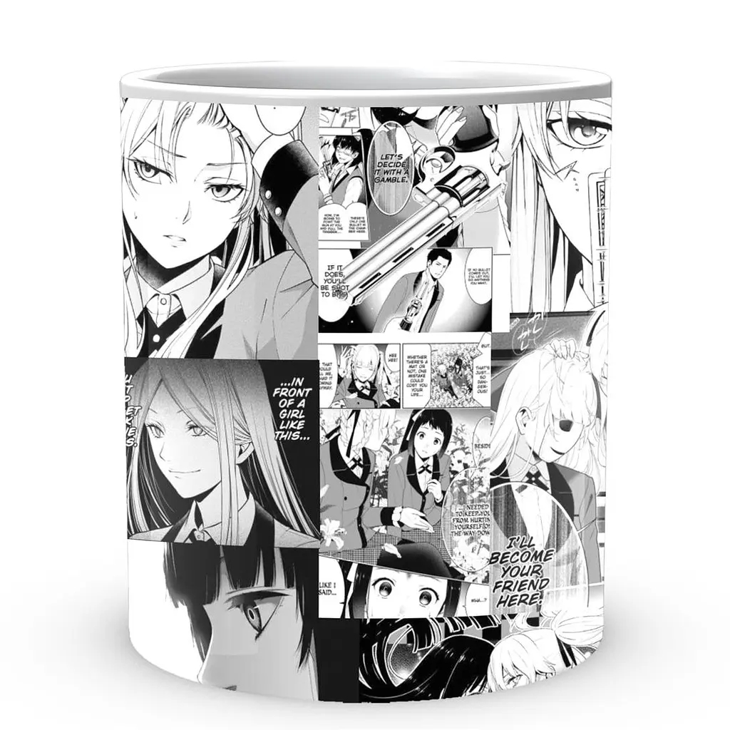 Кухоль GeekLand Kakegurui Шалений Маніяк grey KI.02.05 330 мл білий - фото 3