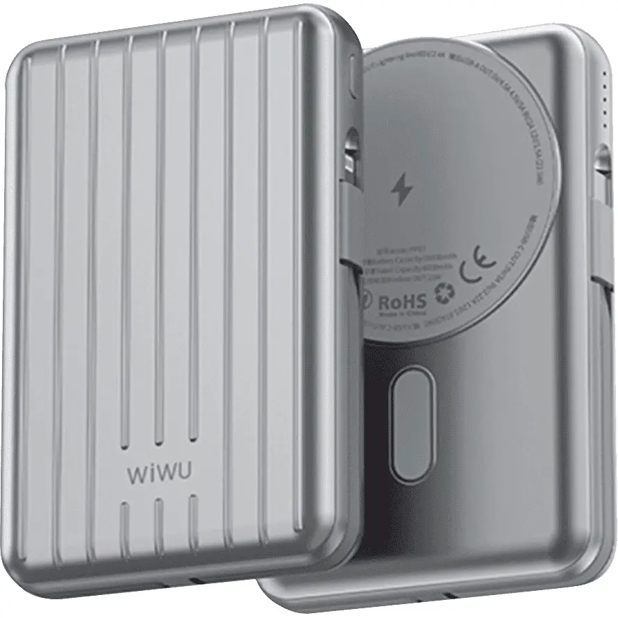 Внешний аккумулятор Wiwu Trunk Series PP03 10000mAh 22.5W Silver [6936686410830] [104336] - фото 3