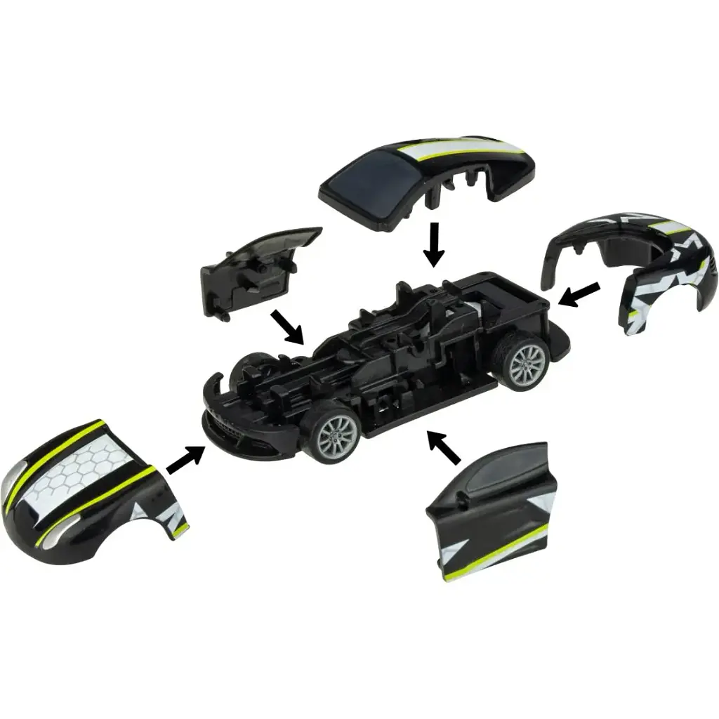 Інерційна машинка Crash'ems Крашмобіль 2 в 1 Black Star (1300) - фото 3