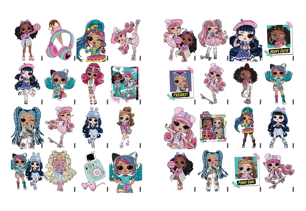 Розмальовка зі стікерами Skate Dance Tweens LCB13 Різнокольоровий shop (4823104376286) - фото 2