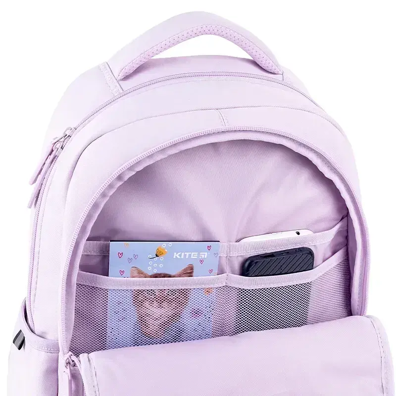 Рюкзак "GoPack" Education 2від. 4карм. бузковий №GO26-183M-1 - фото 8