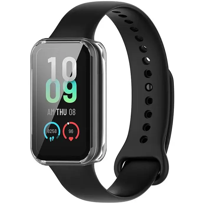 Чехол-накладка DK Пластик Gloss Glass Full Cover для Xiaomi Amazfit Band 7 (clear) - фото 2