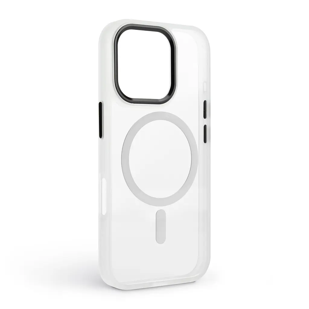 Чехол Apple iPhone 16 Pro, Unit MagSafe, белый, прозрачный, магсейф, ударопрочный, магнитный, панель-накладка с поддержкой MagSafe, с поддержкой беспроводной зарядки, TPU+PC, защита всего корпуса, ударопрочный, ArmorStandart (ARM78712) - фото 2