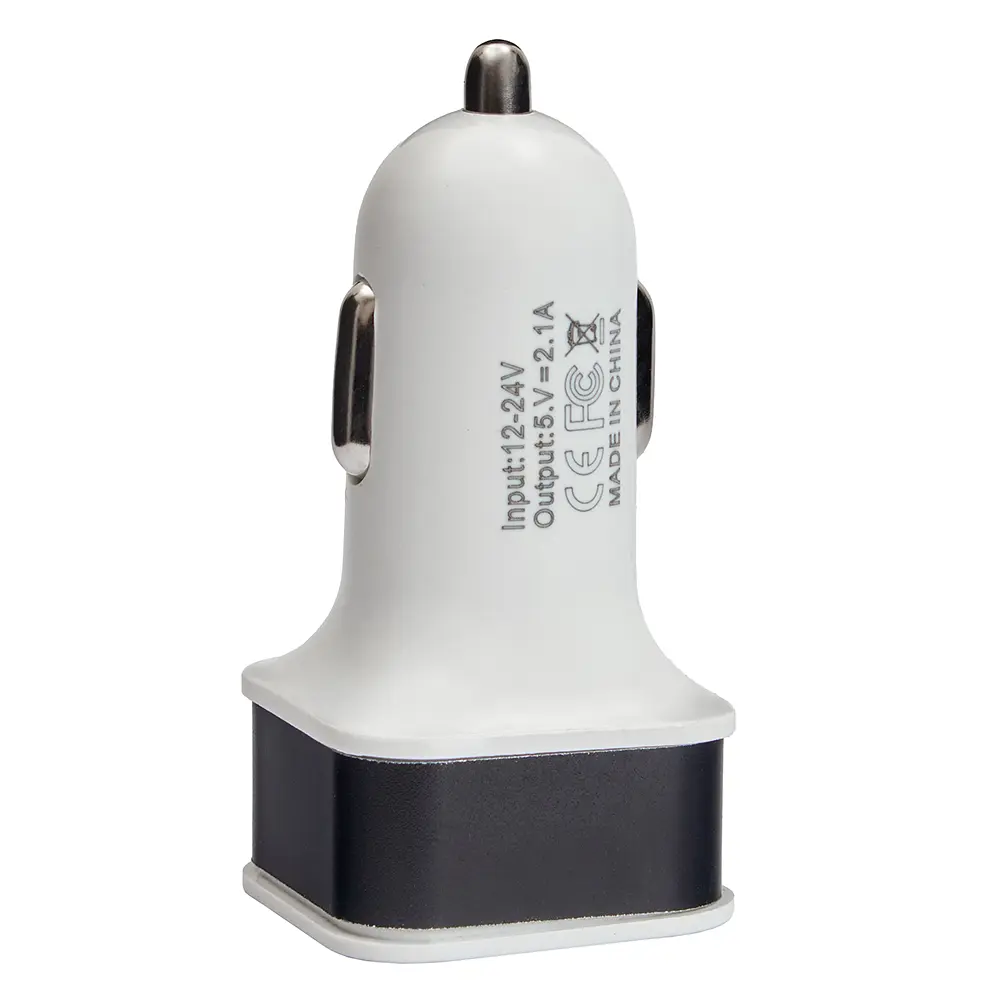 Автомобільний зарядний пристрій VOIN 10,5W, 2USB 12/24V - 5V 2,1A (C-36210) - фото 5