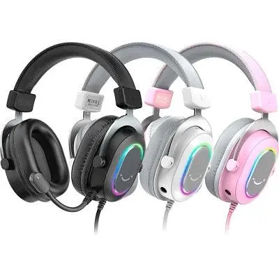 Навушники Fifine H6 RGB 7.1 Pink (H6P) - фото 4