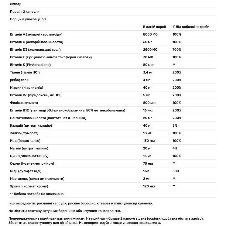 Вітаміни при грудному вигодовуванні Fairhaven Health Nursing Postnatal Breastfeeding 60 капсул - фото 3