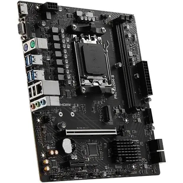 Материнська плата MSI PRO A620M-B sAM5 A620 2xDDR5 M.2 HDMI D-Sub mATX - фото 2