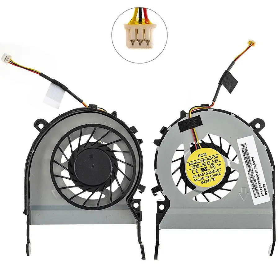 Вентилятор для ноутбука TOSHIBA Satellite L800 C800 C805 M840 L840 DC 5V 0.5A 3 pin (BRUSHLESS MOTOR FG15) (Кулер)