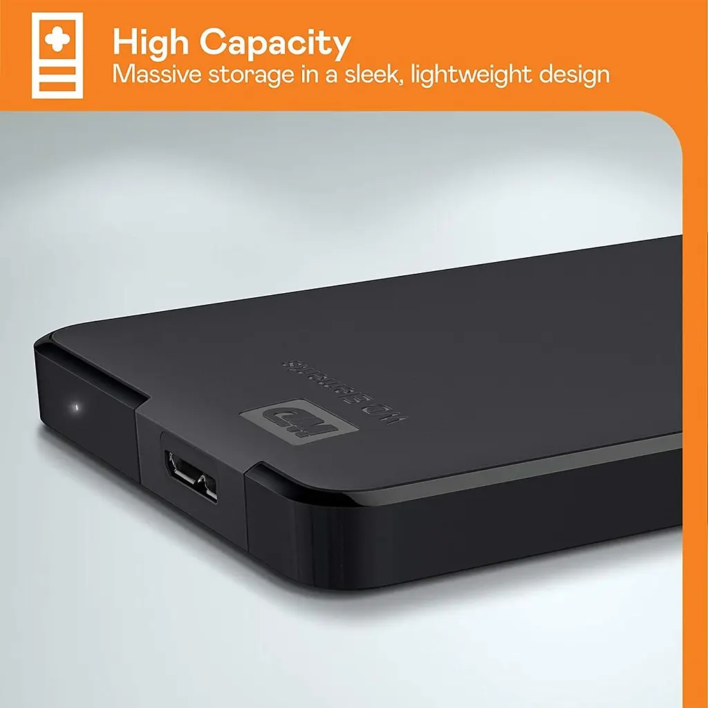Зовнішній жорсткий диск WD Elements 5TB Portable External HD Black (WDBU6Y0050BBK) [69686] - фото 8