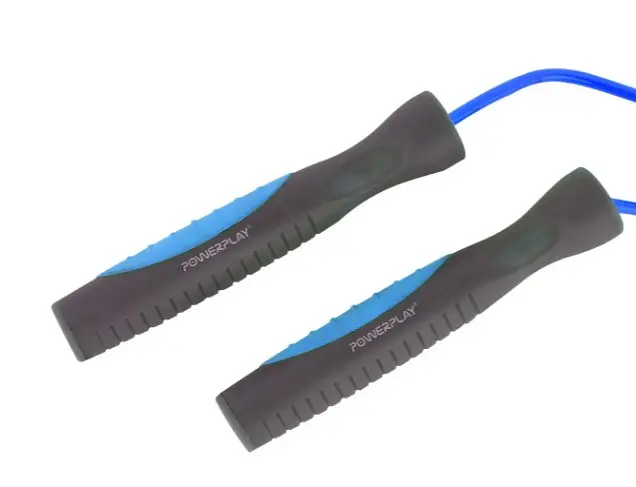 Скакалка PowerPlay 4204 Classic Jump Rope Блакитна 2,7 м (PP_4204_Blue) - фото 4