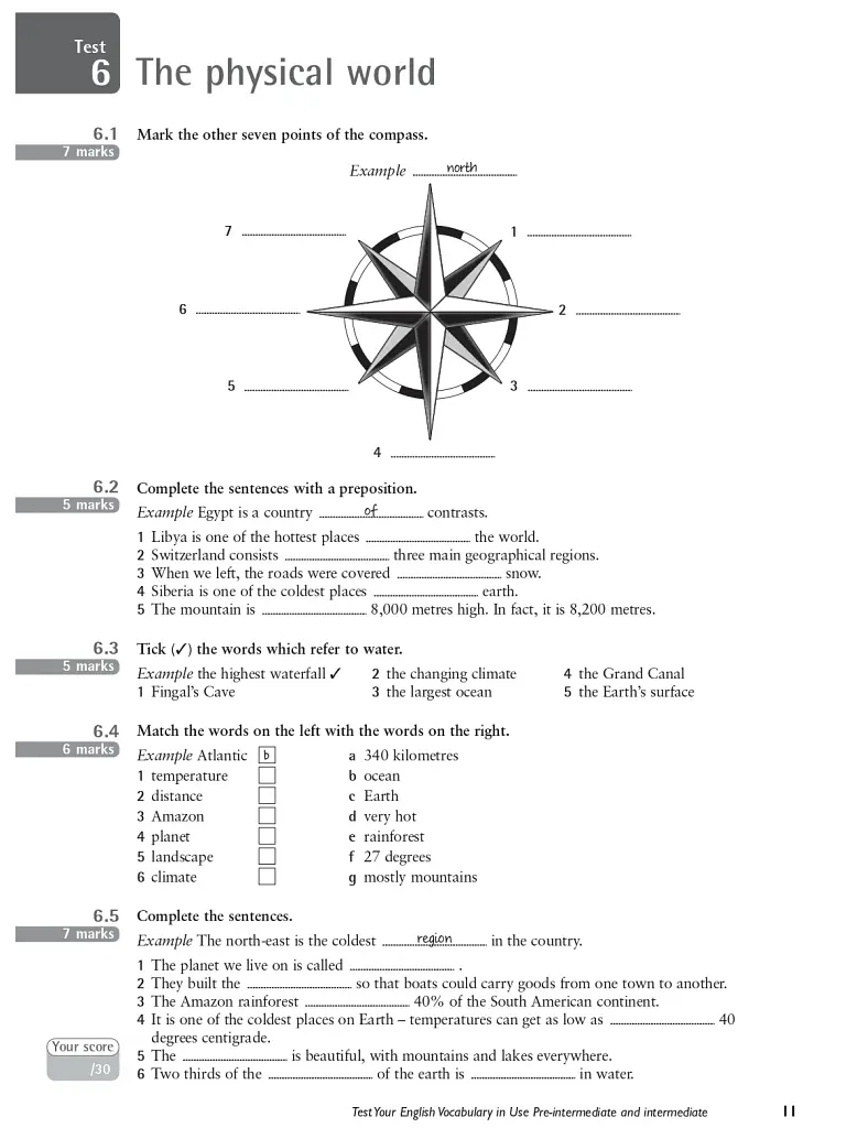Test Your English Vocabulary in Use Pre-intermediate and Intermediate with Answers 3rd Edition - фото 7