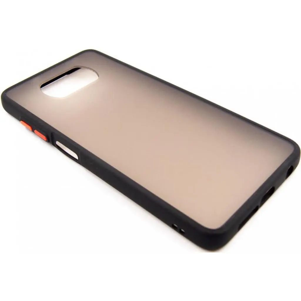 Чохол до мобільного телефона Dengos Matt POCO X3 black (DG-TPU-MATT-68) - фото 2