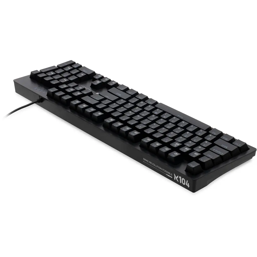 Клавіатура Thunderobot K104 Blue Switch USB UA Black (6932066309046) - фото 5