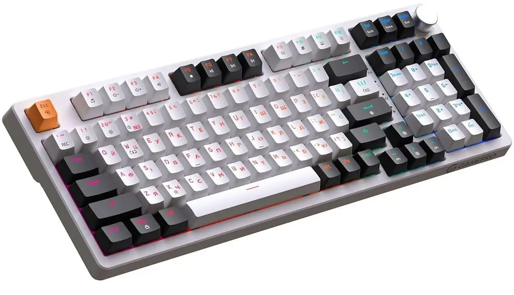 Клавіатура GamePro MK170W Outemu Red Hot-Swap RGB USB White (MK170W) - фото 3