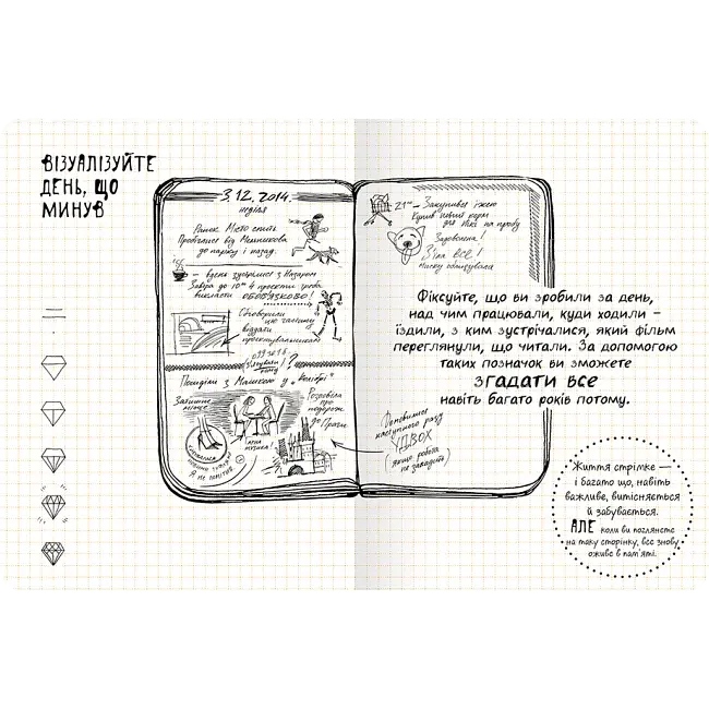 Дудлбук ОКО Doodle Book Десять простых шагов к искусству визуализации O DB DPSKT - фото 5
