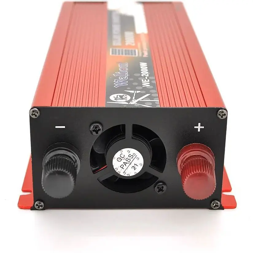 Інвертор напруги Voltronic Welion 2000ВА(1200Вт), 12/220V, approximated, 1 універсальна розетка, клемні дроти, Boх - фото 2