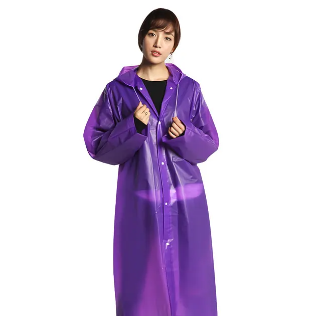 Дощовик універсальний з капюшоном RAINCOAT 150 х 70 см різні кольори - фото 5
