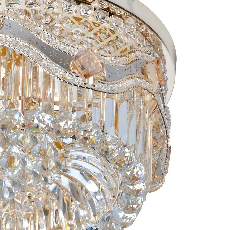 Люстра Brille потолочная торт с подсветкой LED E14 40W G (BCL-633C/4) - фото 5