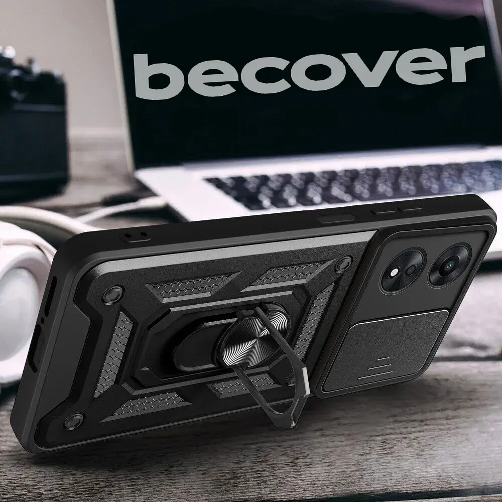 Панель BeCover Military для Oppo A58 4G Black (710713) - фото 3