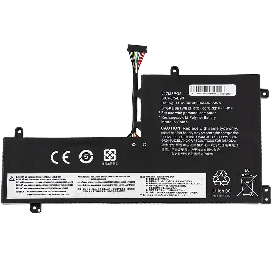 Батарея для ноутбука Lenovo L17L3PG1 LONG CABLE 80mm (Legion: Y530-15ICH Y530-15ICHg) 11.4V 4750mAh 55Wh Чорний - фото 3