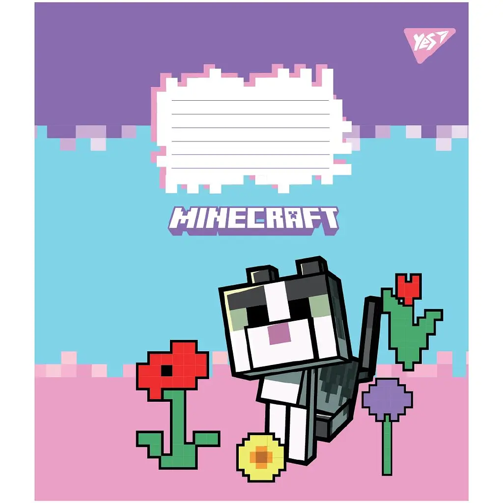 Набір зошитів Yes Minecraft Flowers A5 в клітинку 24 аркуші 20 шт. (767588) - фото 4