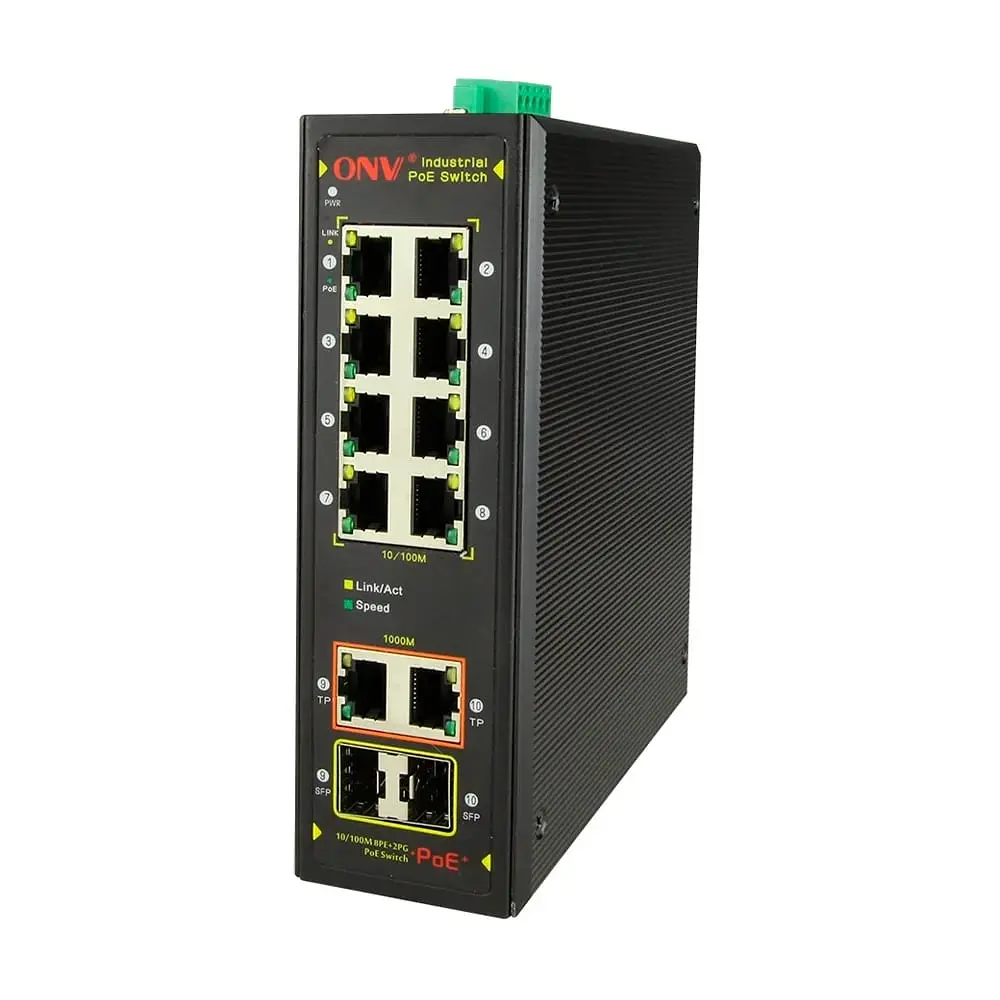 PoE-комутатор 10-портовий ONV-IPS7108PF Combo ports (73-00009) - фото 2
