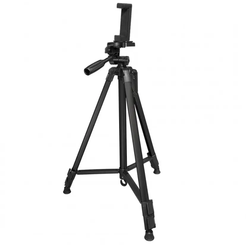 Штатив TriPod 380A для камери та телефону 0.5 -1.35 м чорний - фото 3