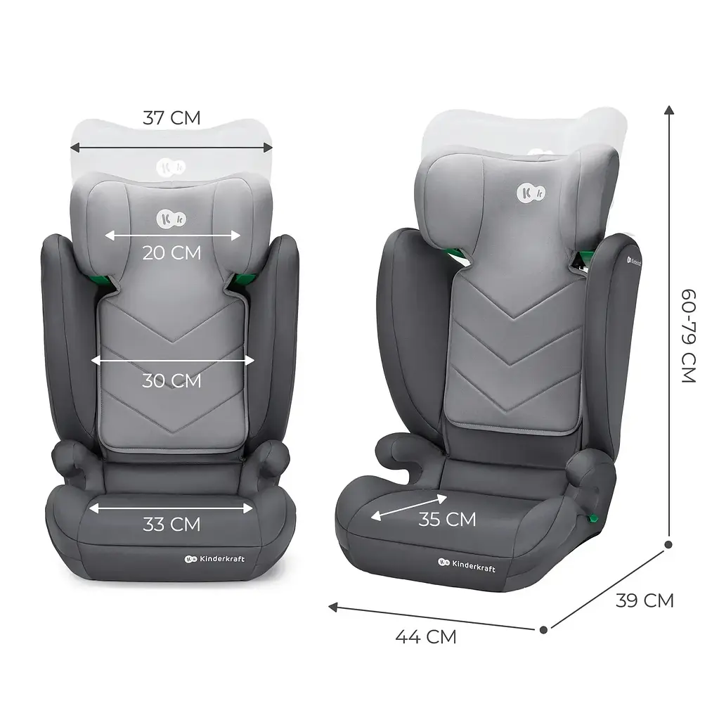 Автокресло Kinderkraft i-Spark Grey (KCISPA00GRY0000) - фото 8