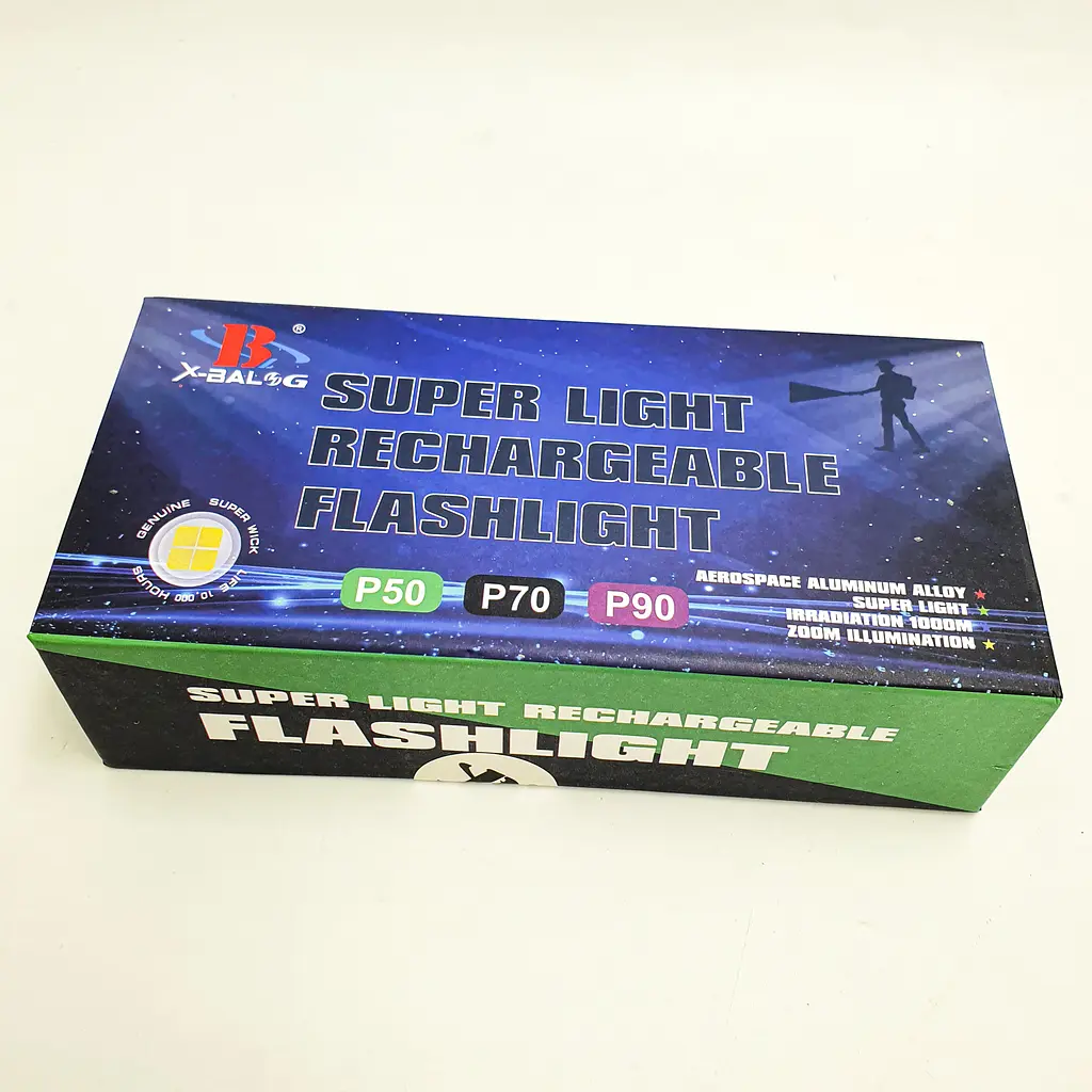Ліхтар акумуляторний світлодіодний ручний із зумом 18650 battery BL 611 P50 чорний - фото 8