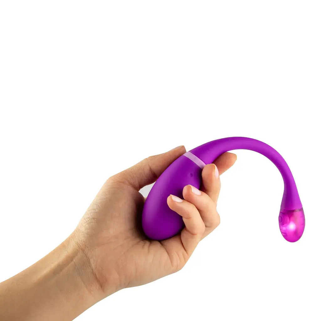 Віброяйце Kiiroo OhMiBod Esca 2 18.5 см фіолетовий - фото 6