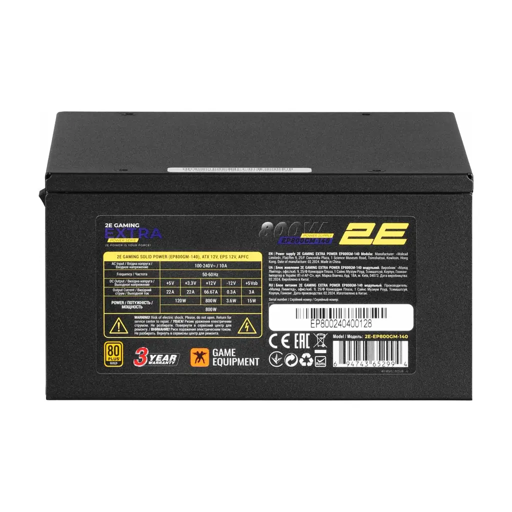 Блок живлення 2E 800W (2E-EP800GM-140) - фото 7