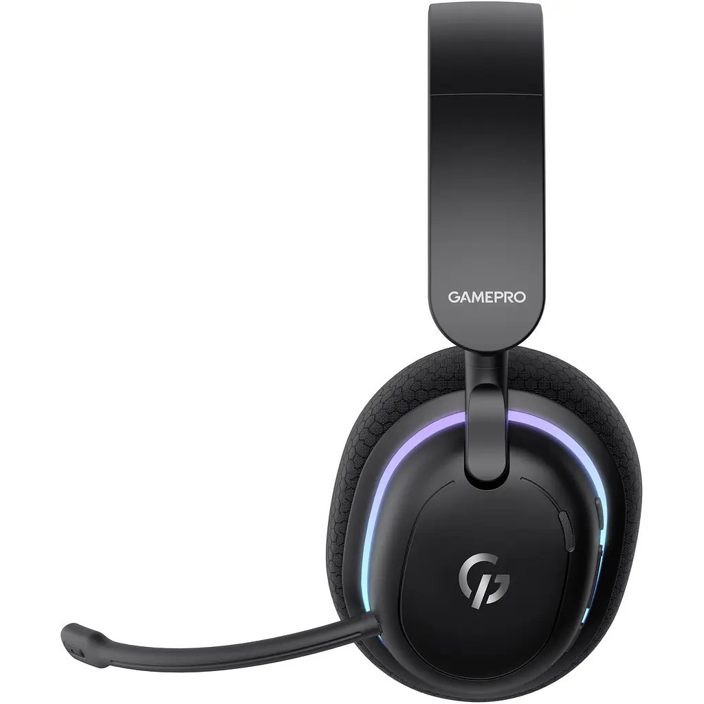 Навушники GamePro Asgard Bragi 7.1 RGB Tri-Mod Black бездротові (HSW250B) - фото 4