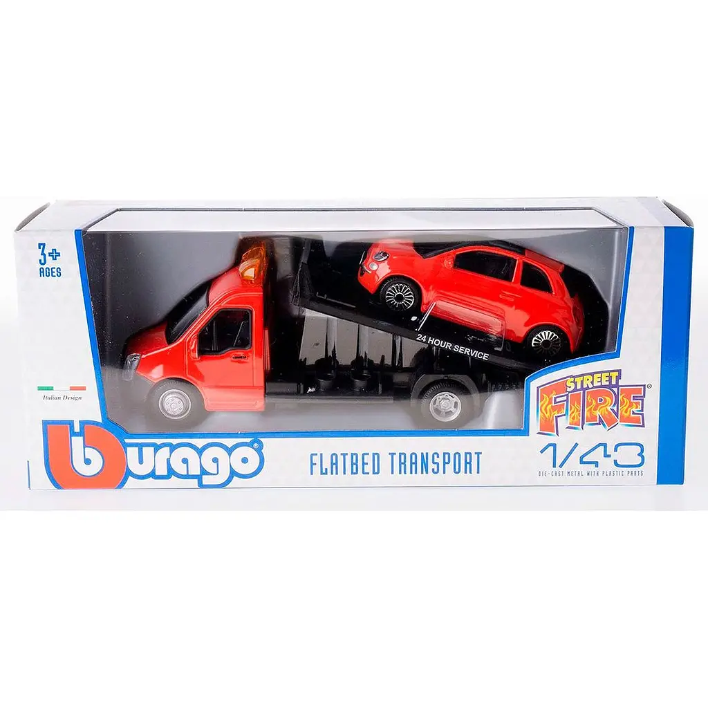 Ігровий набір Bburago Автоперевізник з автомоделлю Fiat 1:43 (18-31402) - фото 11