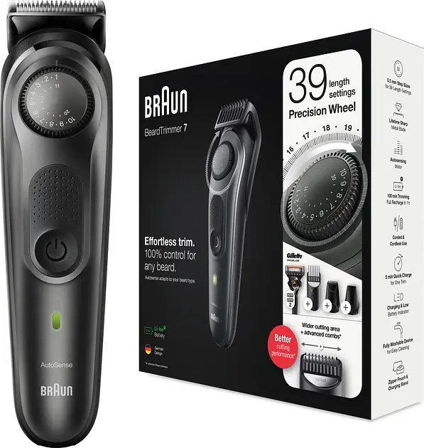 Тример для бороди та вусів Braun BeardTrimmer 7 BT7340 UA - фото 2