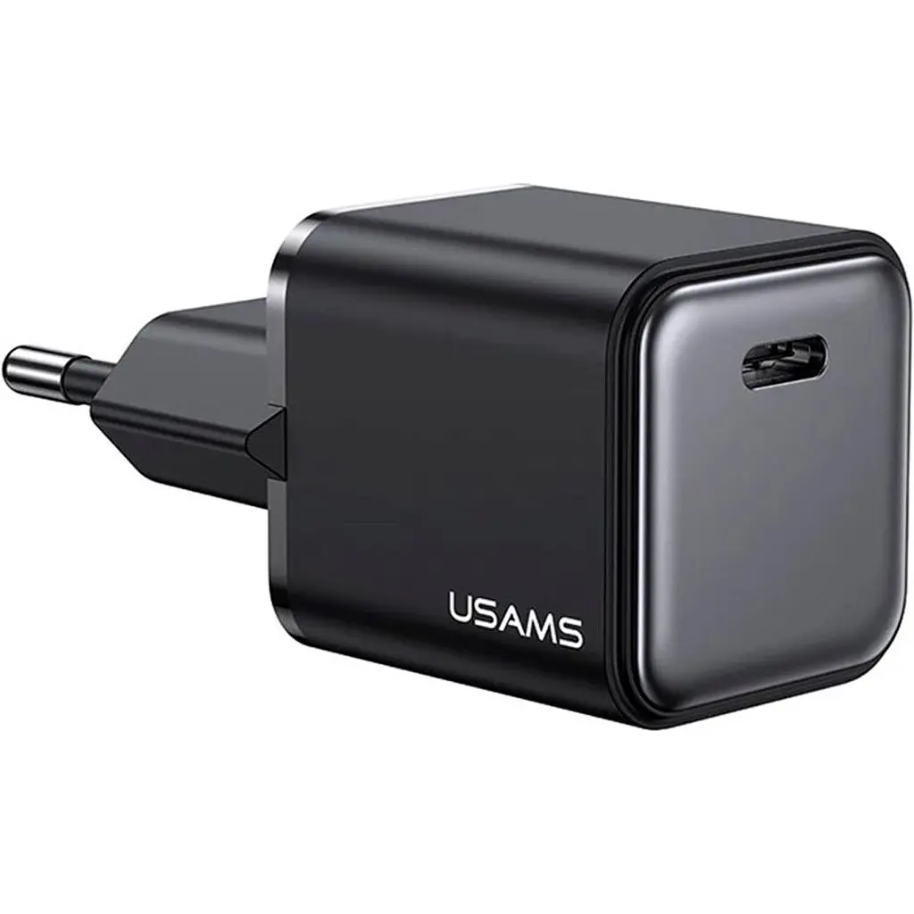 Мережевий зарядний пристрій Usams US-CC183 20W Black (CC183TC01) [139638] - фото 2