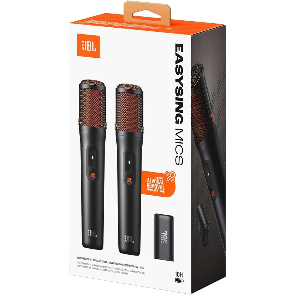 Мікрофони JBL EasySing Mics для PartyBox 2шт (JBLEASYSINGMICS) [170695] - фото 6