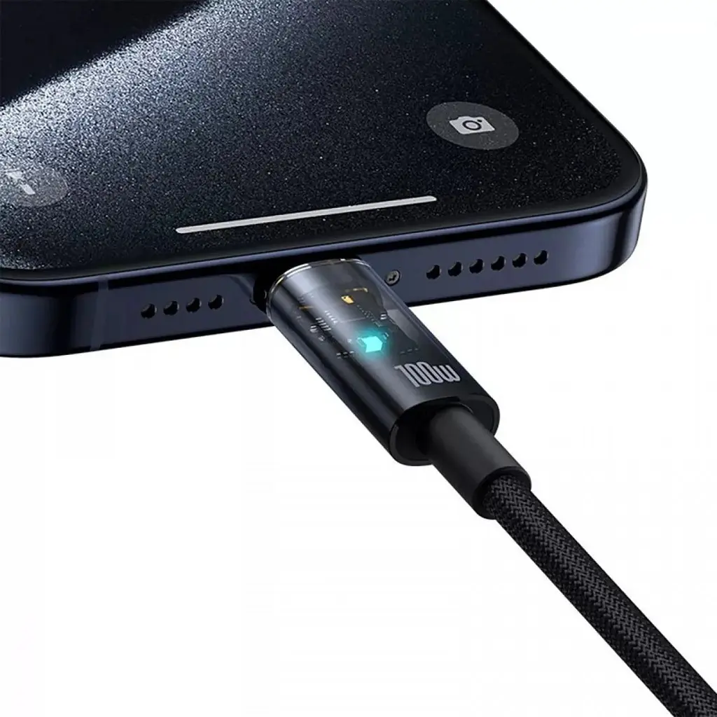 Кабель Baseus Explorer with Auto Shutdown USB-C to USB-C 100w 2m Cluster Black (P10319704111-00) [155540] - фото 7