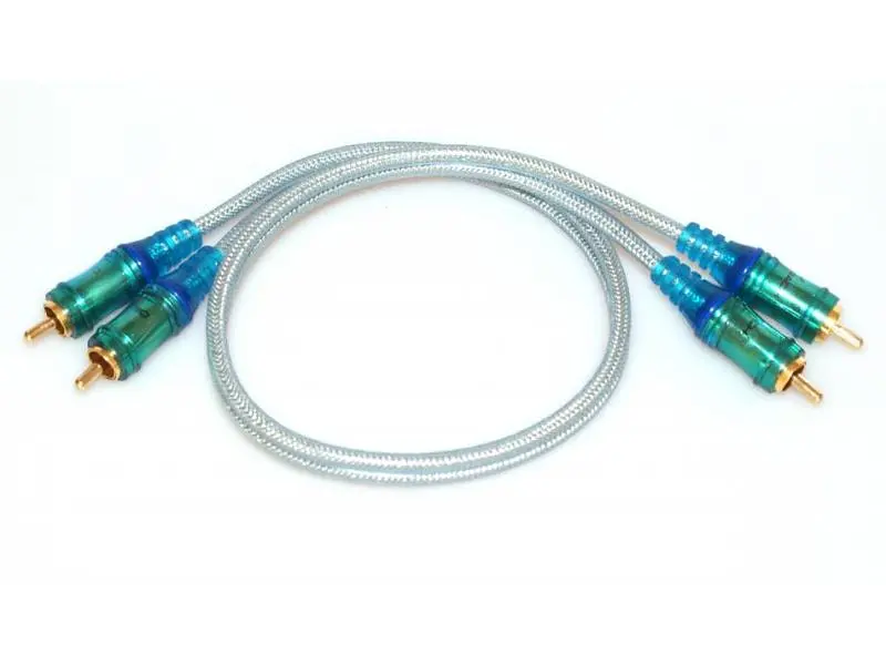 Межблочный кабель 2RCA-2RCA Oehlbach Ice Blue 100 1 м