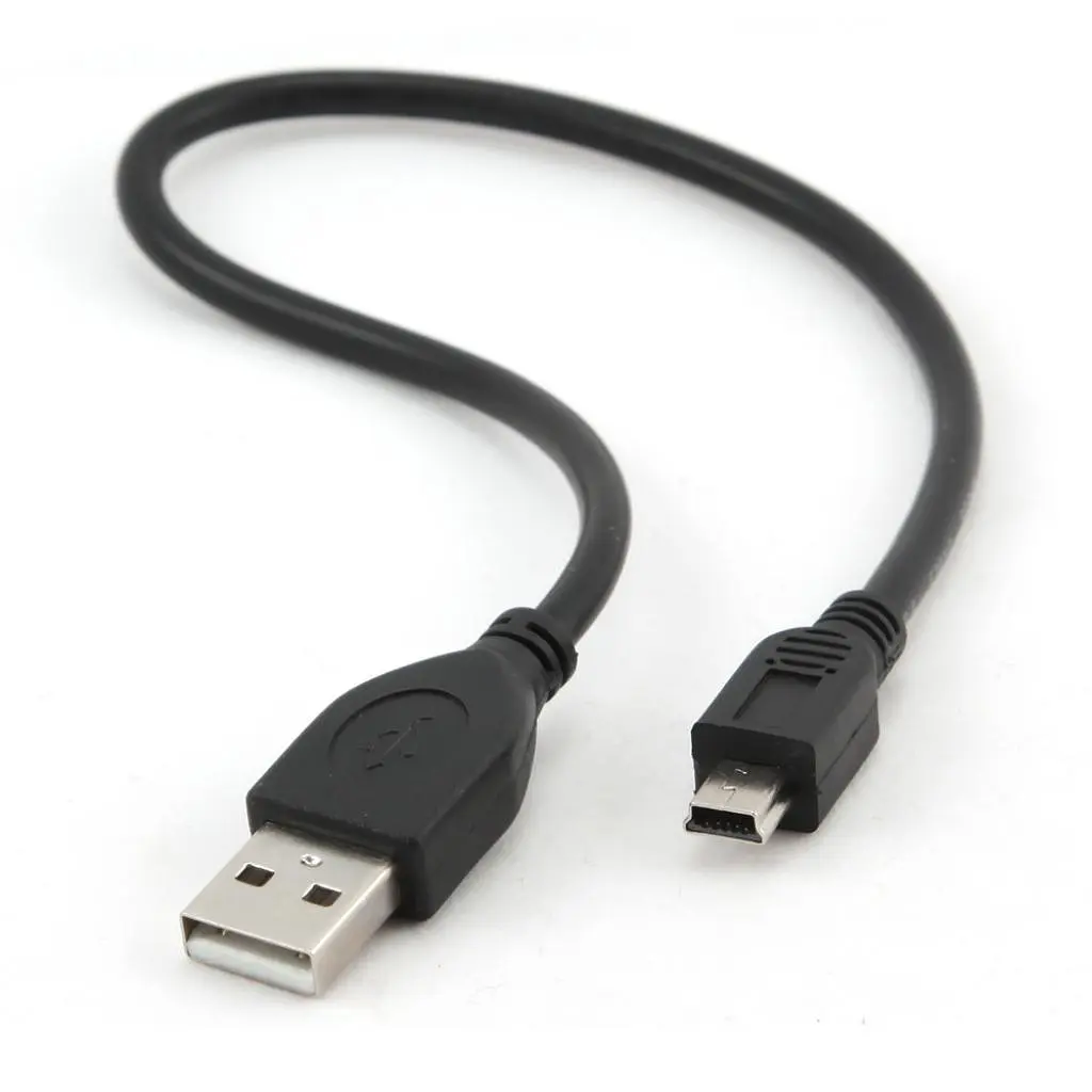 Дата кабель USB 2.0 AM to Mini 5P 0.3m UKC 30см