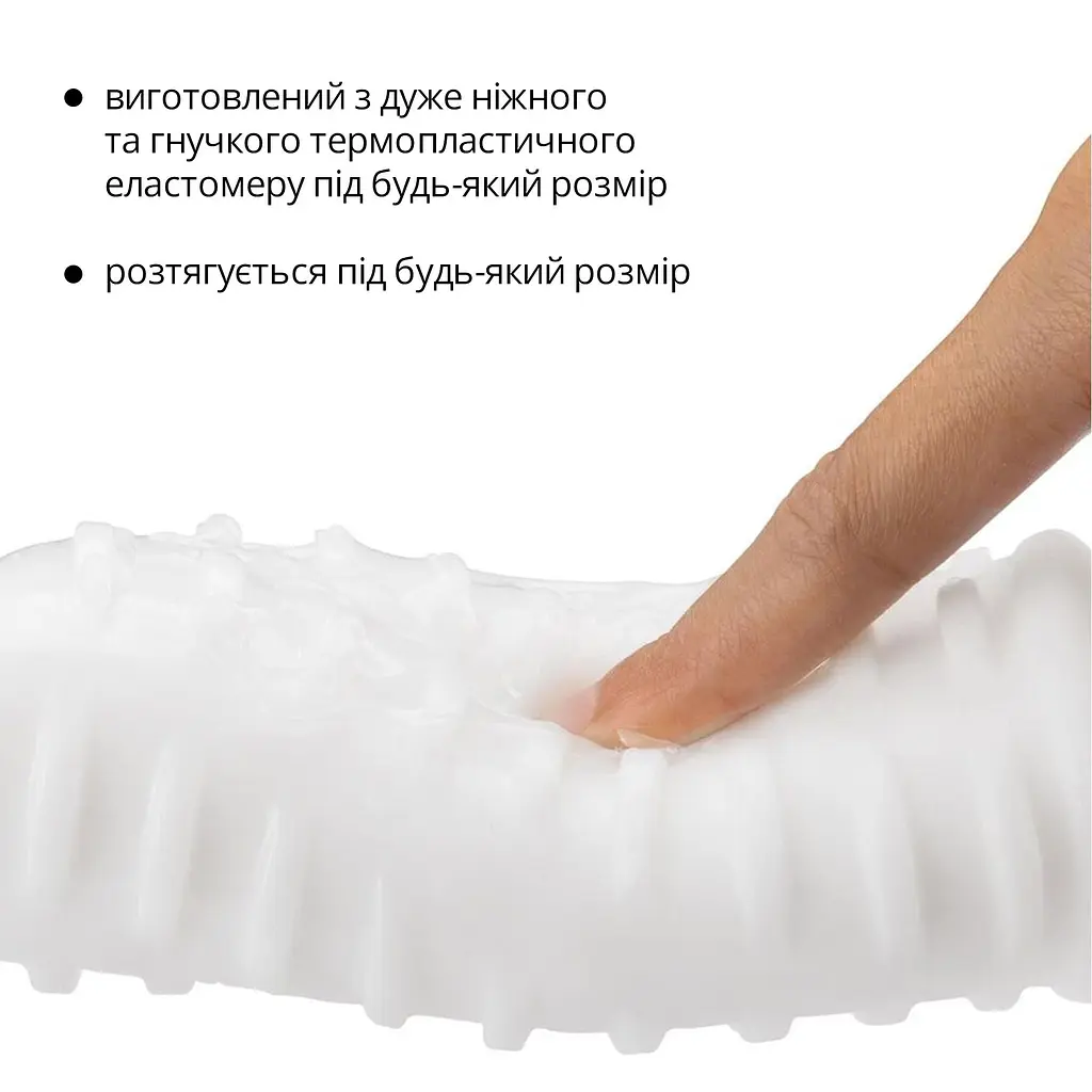 Мастурбатор Otouch DECOR 1-A, потовщений TPE, ефект всмоктування, спіральні виступи - фото 4