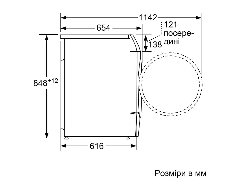 Прально-сушильна машина автоматична Bosch WNC254A0ME - фото 6