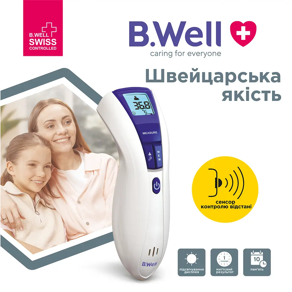 Термометр медичний інфрачервоний WF-5000 B.Well (WF-5000-2335) - фото 10
