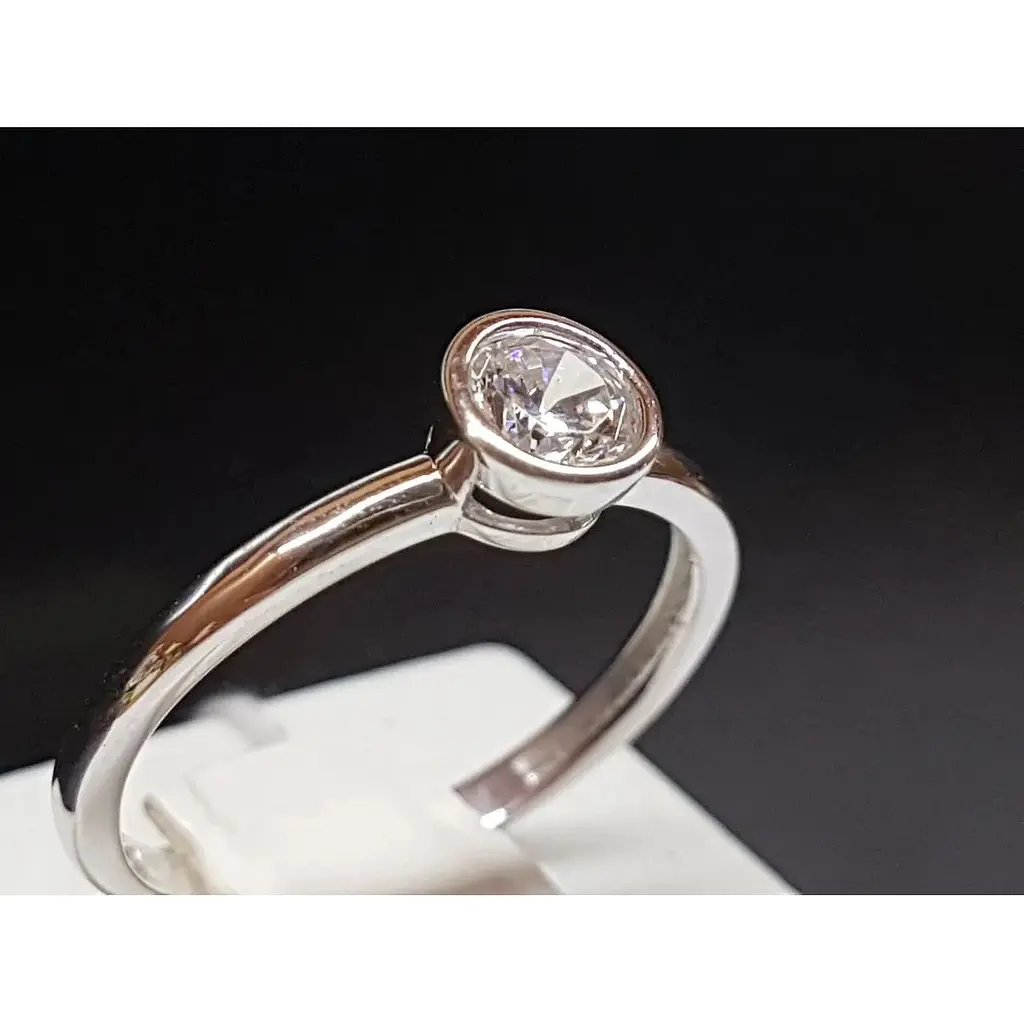 Золоте кільце Столична Ювелірна Фабрика з фіанітом. 142700б 18,5 - фото 2